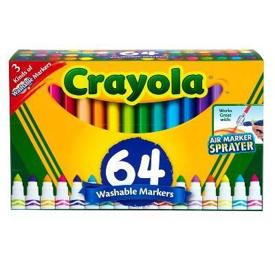 Crayola Washable Kids Markers, Assorted (64 ct)