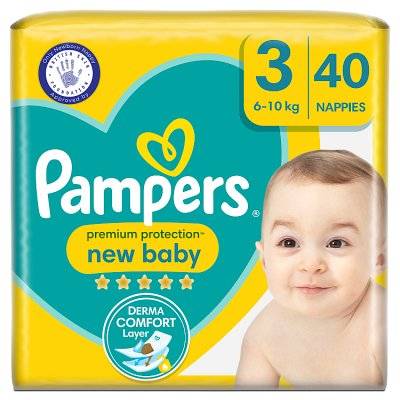 Pampers Premium Protection New Baby Size 3 (40Each)