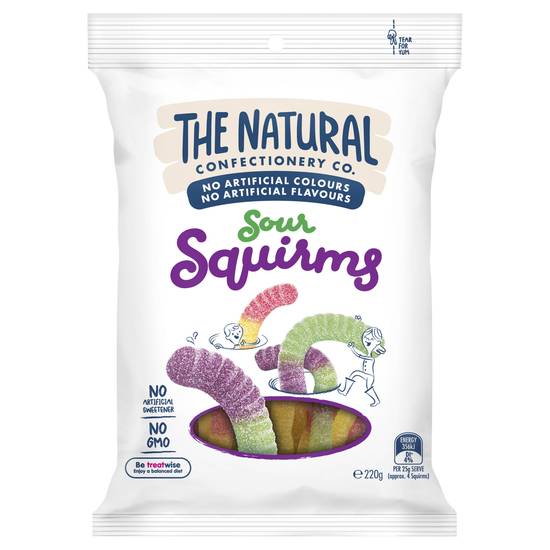 The Natural Confectionery Company Sour Squirms 220g