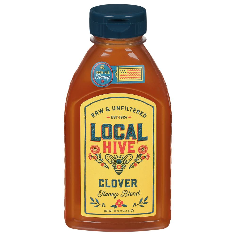 Local Hive Raw & Unfiltered Clover Honey Blend (16 oz)