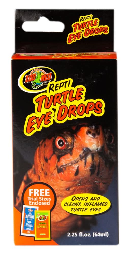 Zoo Med Repti Turtle Eye Drops - Turtle Eye Care - 2.25 oz (Size: 2.25 Fl Oz)