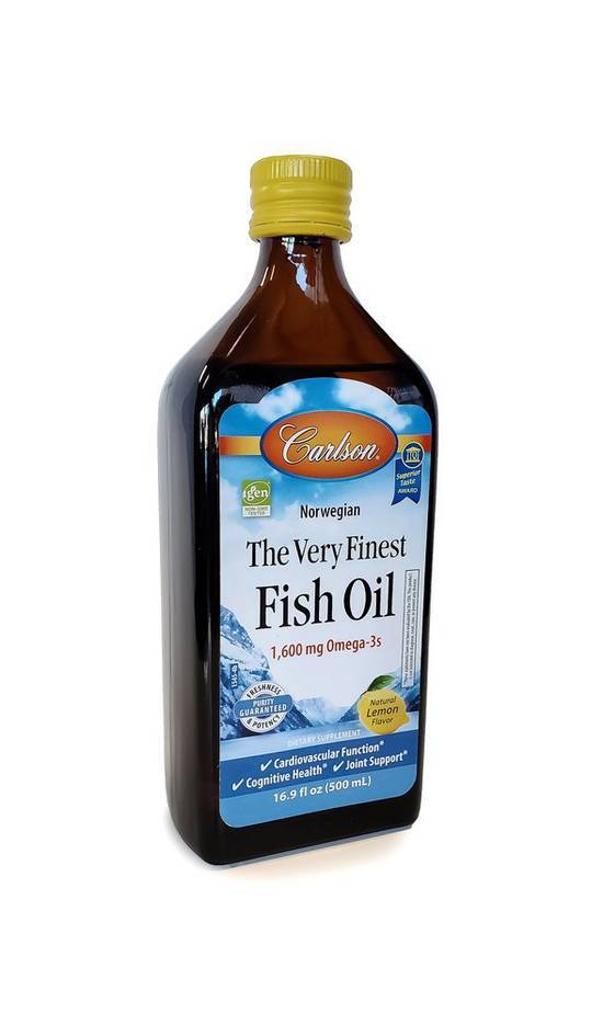 Carlson The Very Finest Fish Oil Lemon (16.9 fl oz)