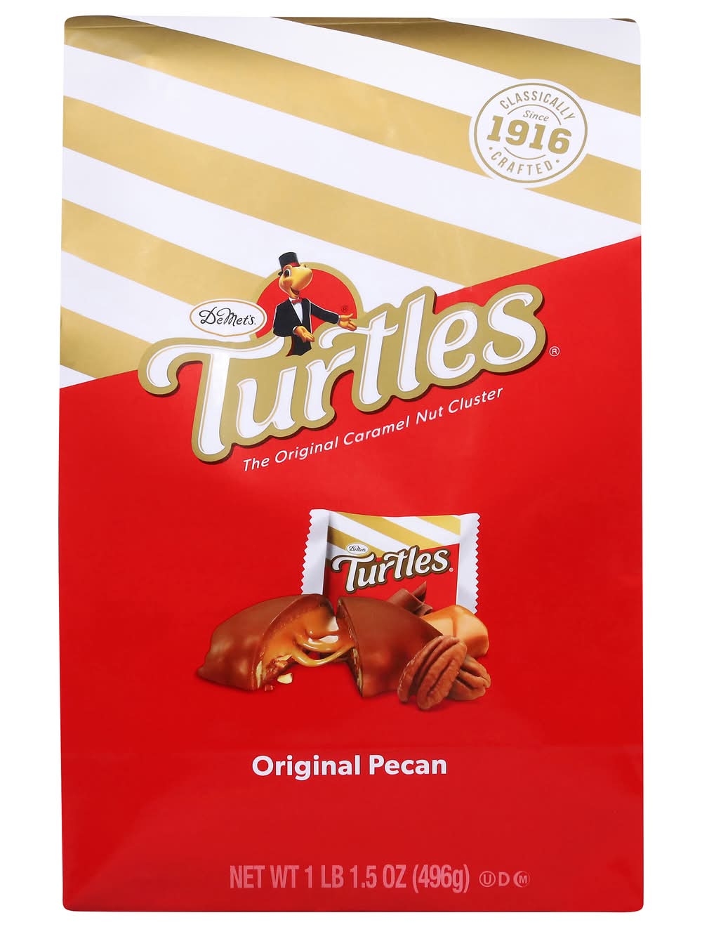 Turtles Original Caramel Nut Cluster Chocolate Bars, Pecan (17.5 oz)