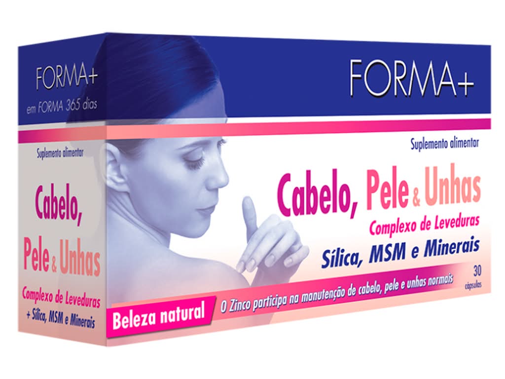 Forma+  - Cabelo, pele e unhas cÃ¡psulas, embalagem de 19g