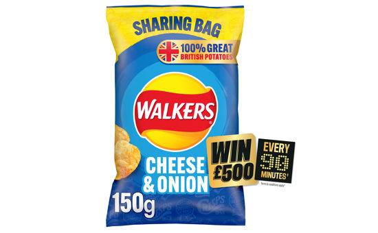 Walkers Crisps Cheese & Onion 150g