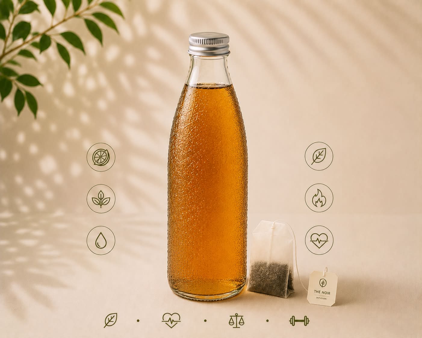 Eau infusée au Thé Noir