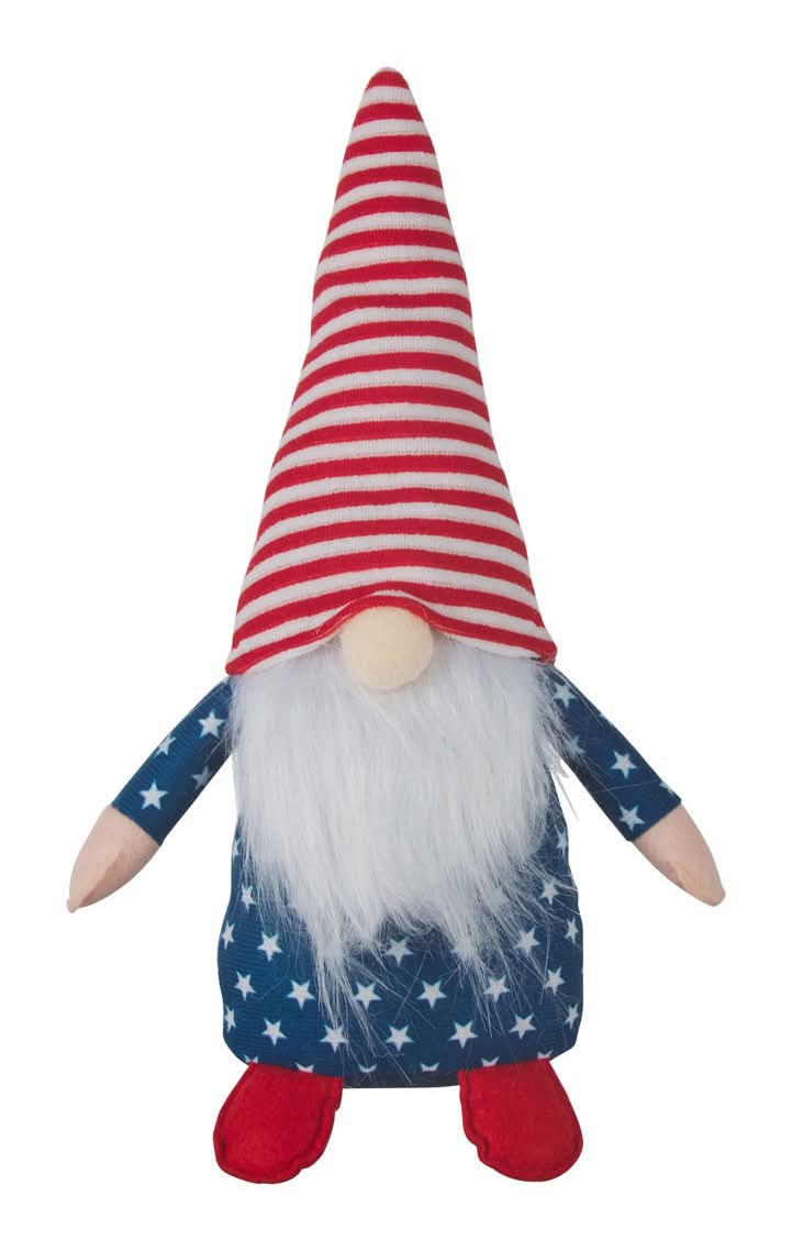 Patriotic Day Plush Gnome Decor 2 Assorted Patterns