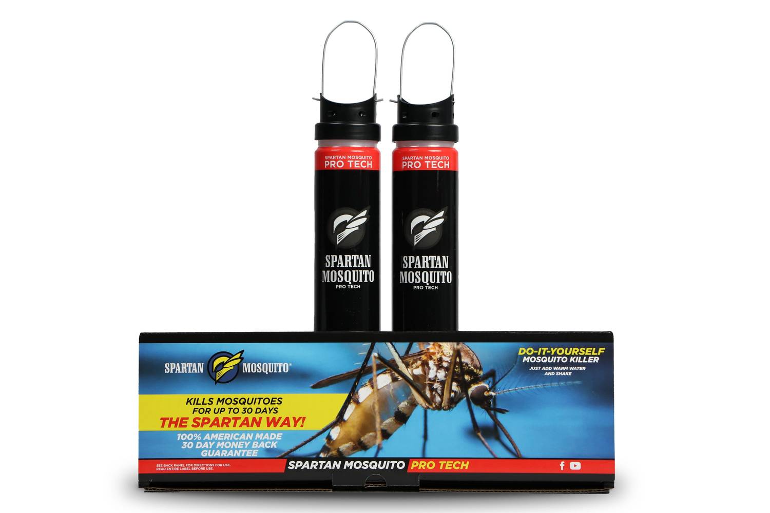 Spartan Mosquito  Pro Tech - 2 Count Concentrate Cartridge - DIY Mosquito Killer - Kills West Nile, Zika, Chikungunya - No Batteries Needed | 006-59810