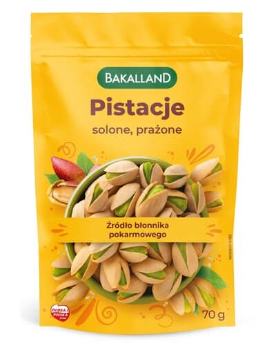 Orzechy Bakalland Pistacje solone, prażone 70 g