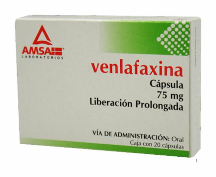 AMSA · Venlafaxina cápsulas 75 mg (20 g)