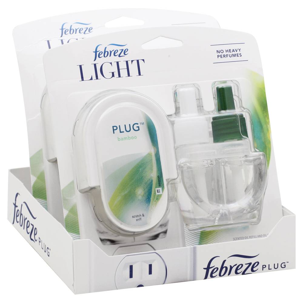 Febreze Light Plug Bamboo Scent Air Freshener Kit (8 oz)