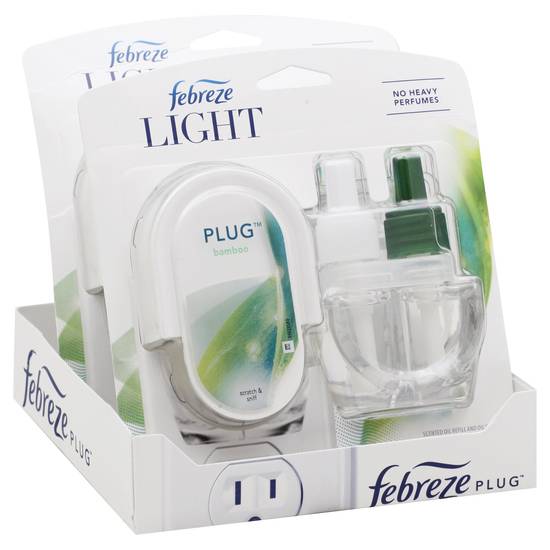 Febreze Light Plug Bamboo Scent Air Freshener Kit (1 set)