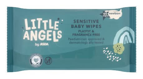 ASDA Little Angels Sensitive Baby Wipes (60 pack)