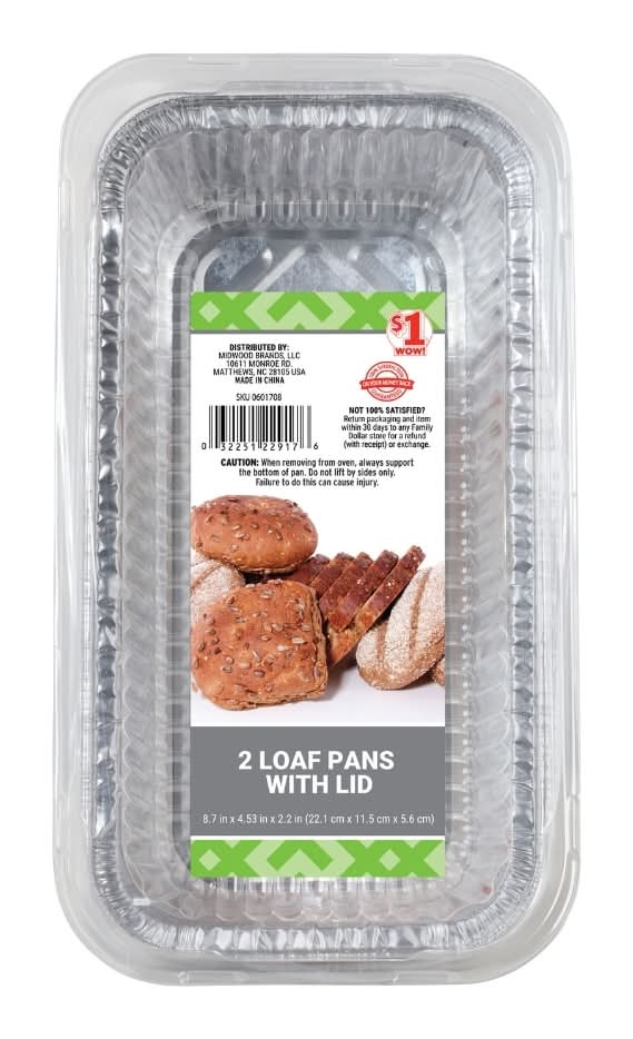 Family Chef Loaf Pans with Lids, 2 ct.