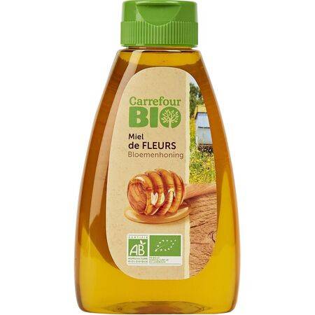 Miel bio de fleurs Carrefour Bio - le flacon de 250g