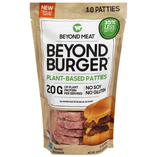 Beyond Meat Plant-Based Beyond Burger Patties (10 x 4 oz)