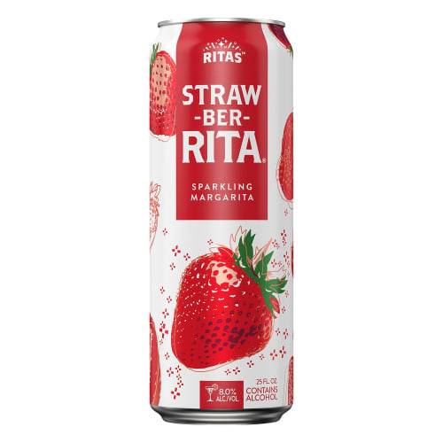 Ritas · Straw Ber Rita Sparkling Margarita (25 fl oz)