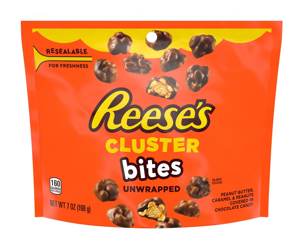 Reese's Cluster Bites Candies, Peanut Butter Caramel & Peanuts (7 oz)