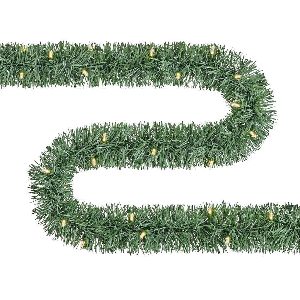 Home Accents Holiday 50 Ft. Led Pre-Lit Roping Artificial Garland