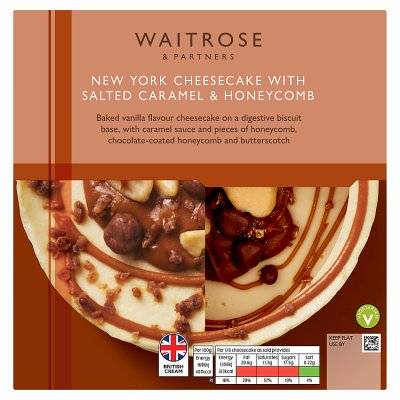 Waitrose & Partners New York Cheesecake With Salted Caramel (463g)