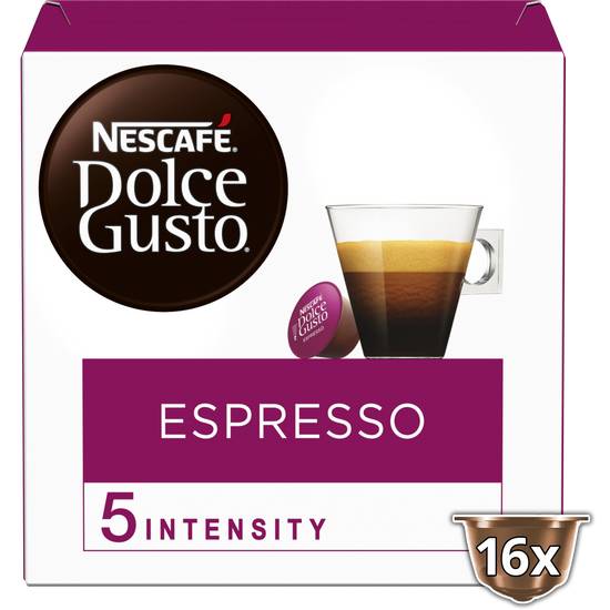 Dolce Gusto - Nescafé capsules espresso intensité 5 (16 unités)