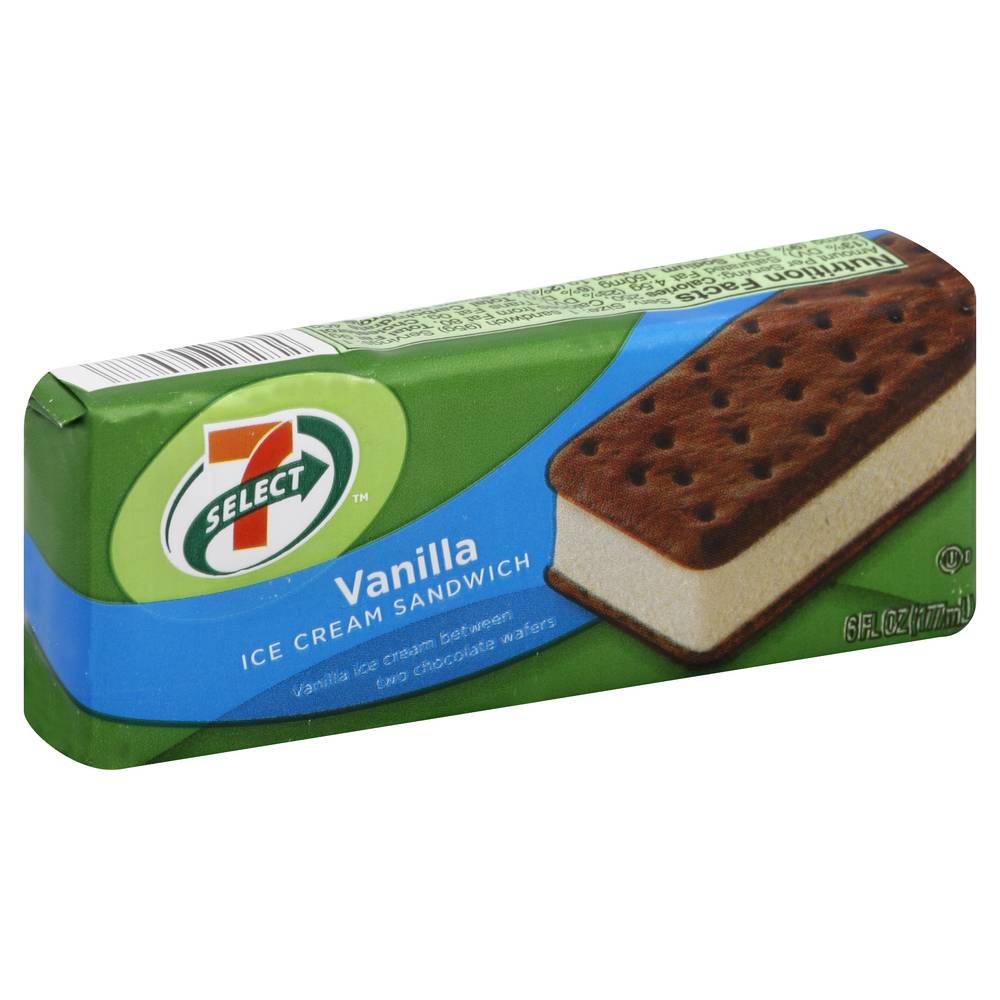 7-Select Ice Cream Sandwich, Vanilla (6 fl oz)