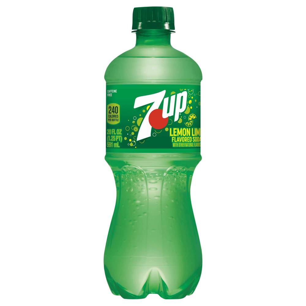 7UP Soda Drink, Lemon Lime (20 fl oz)