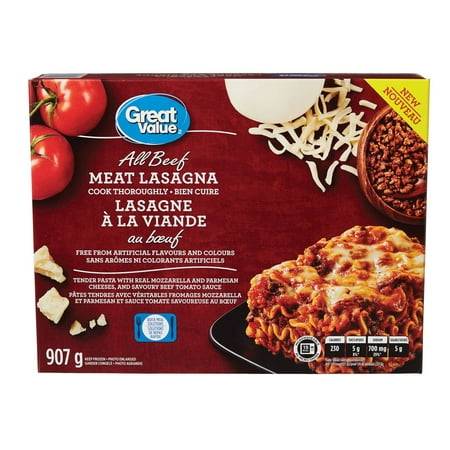 Great Value All Beef Meat Lasagna (907 g)