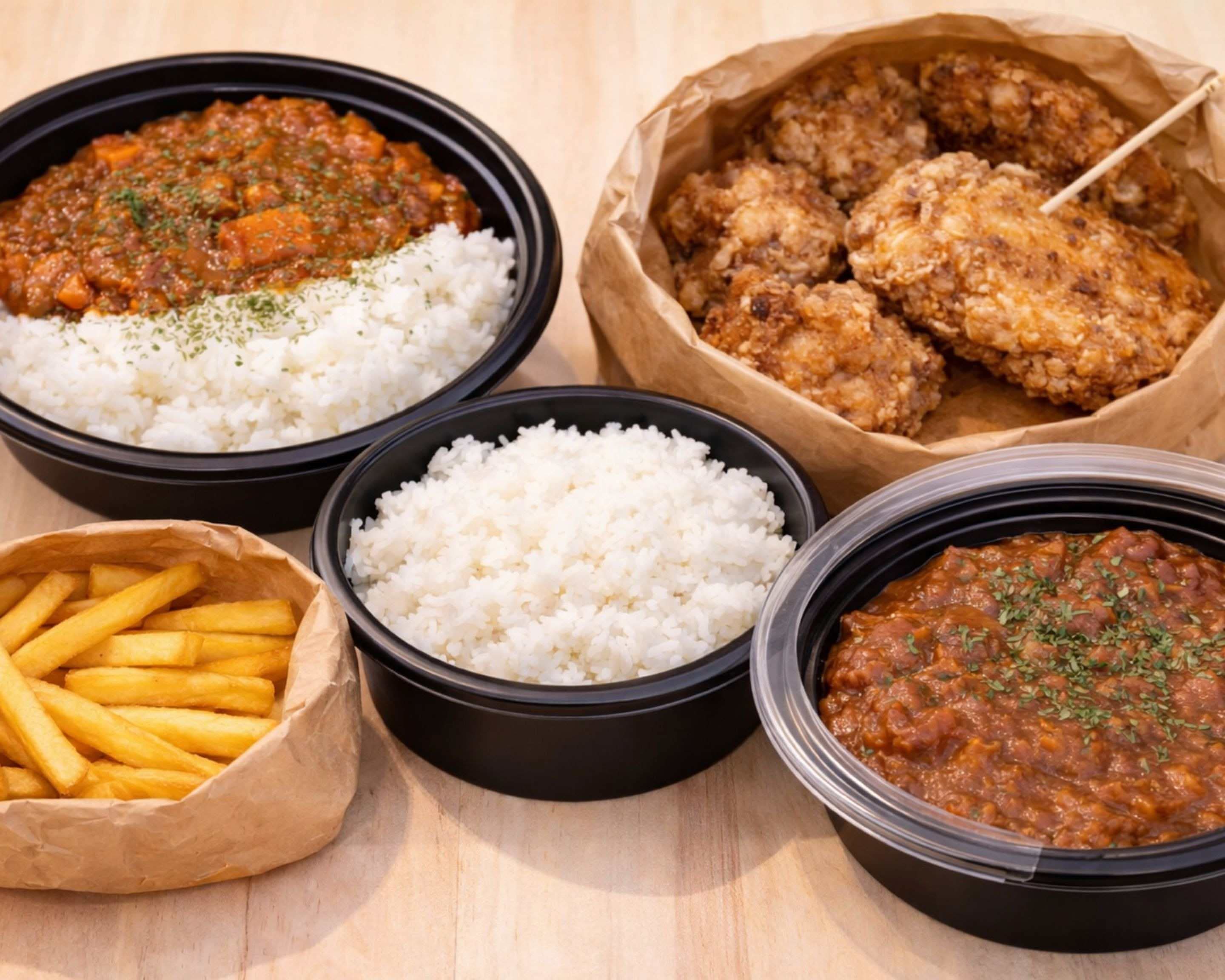 おまとめ　多宝+ガウリの二点セット 無水カレーと唐揚げ】 食の輪 イロドリ 鶴ヶ峰の出前・宅配