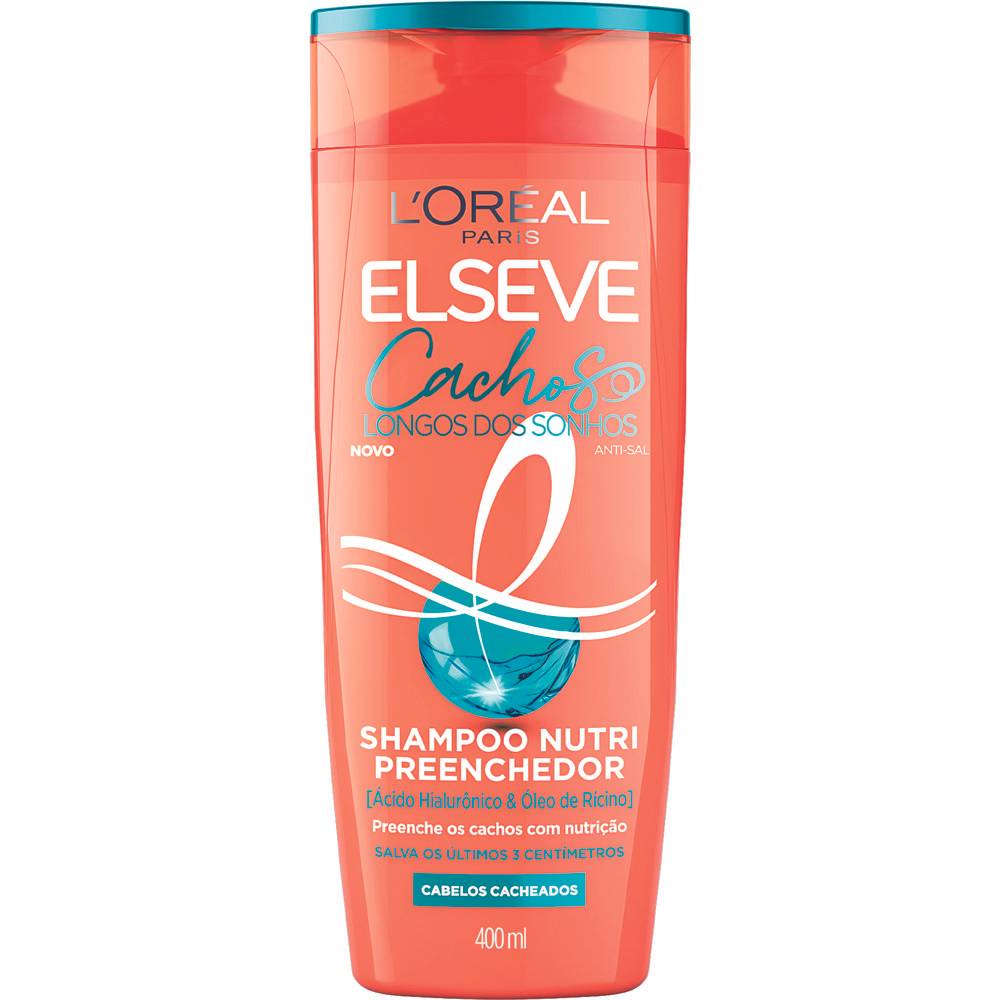 L'oréal paris shampoo nutri preenchedor elseve cachos longos dos sonhos (400ml)