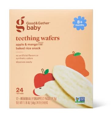 Good & Gather Teething Wafers Apple Mango Baby Snacks (1.76 oz)