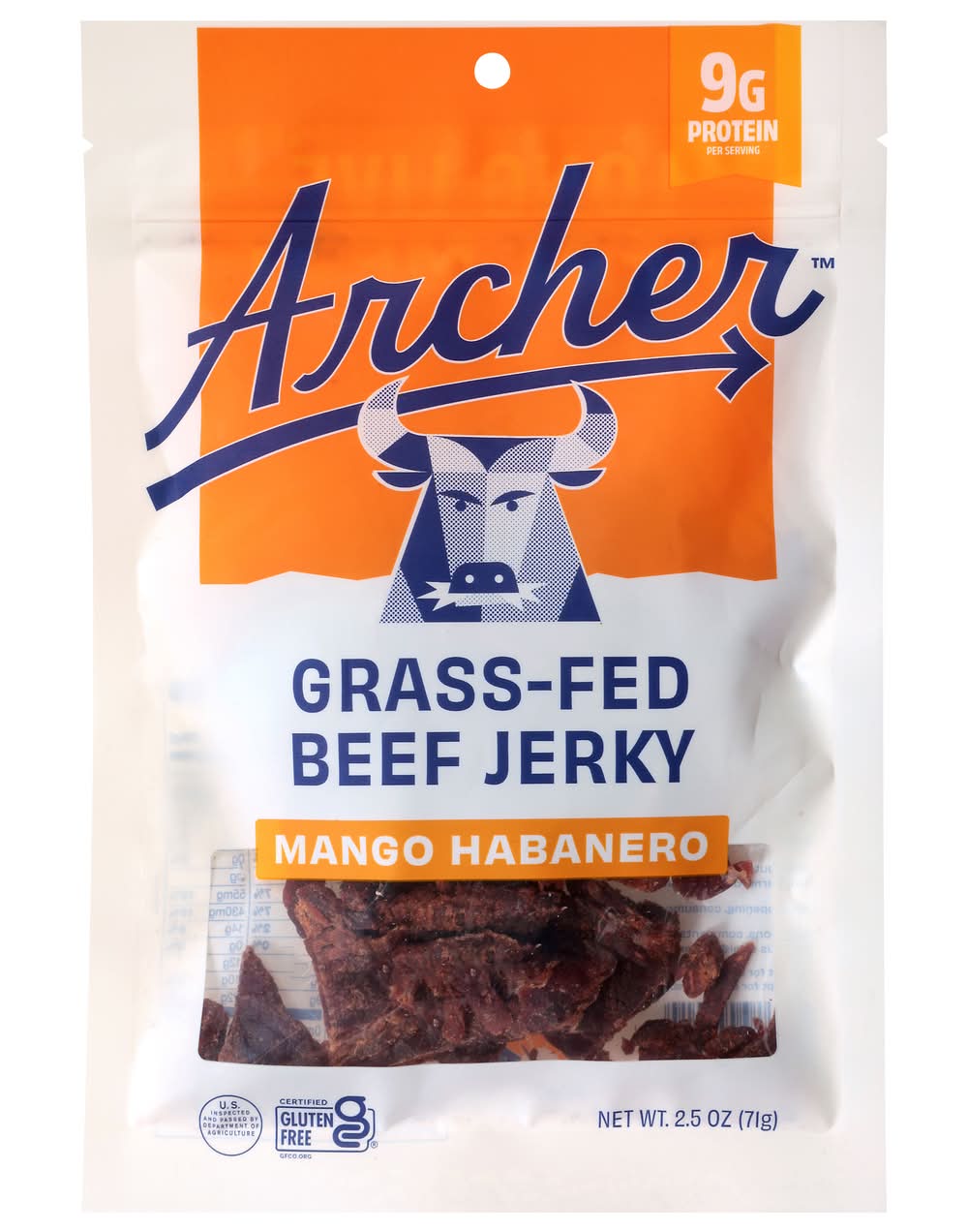 Country Archer Provisions Grass-Fed Beef Jerky, Mango Habanero (2.5 oz)