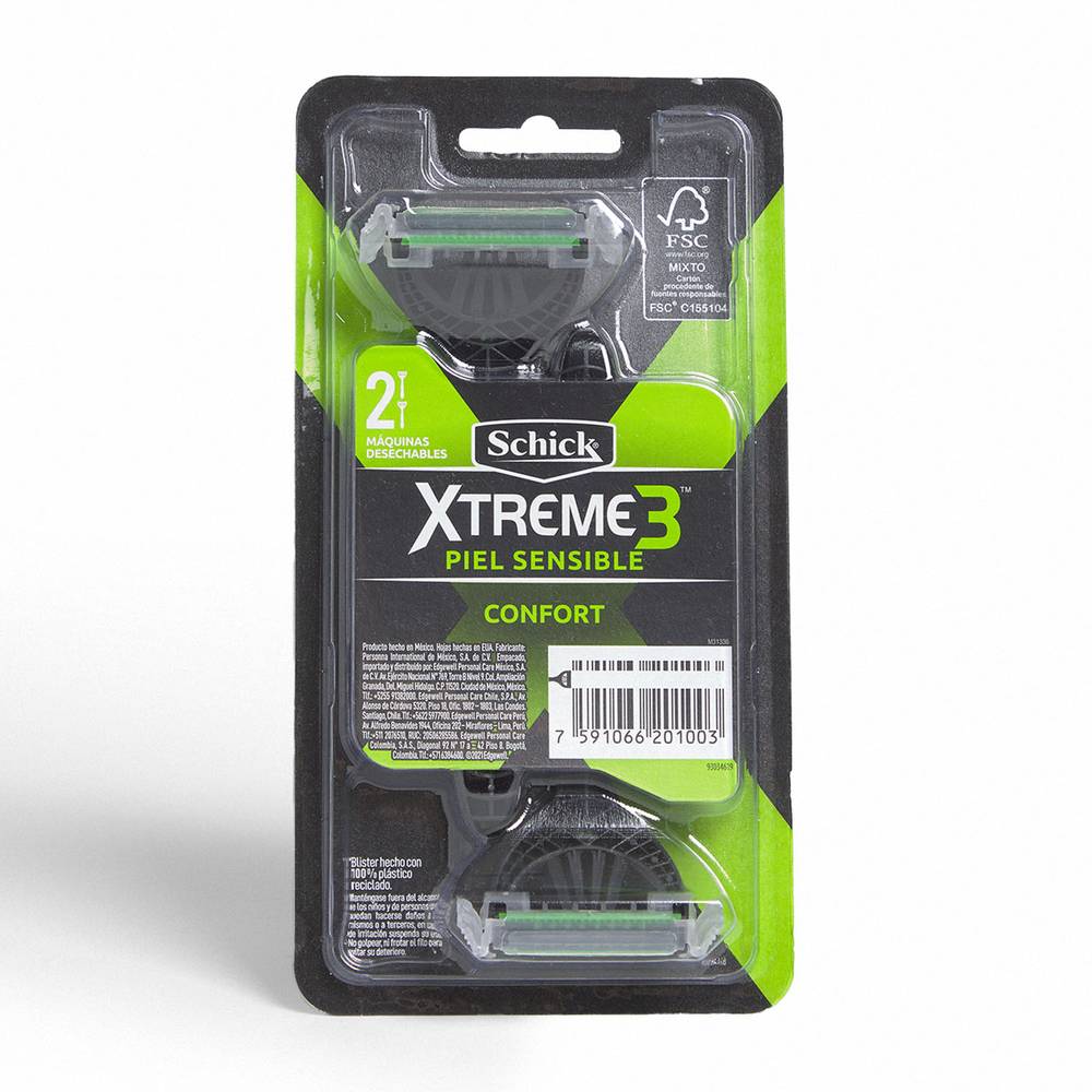 Schick · Máquina de afeitar xtreme 3 (2 un)