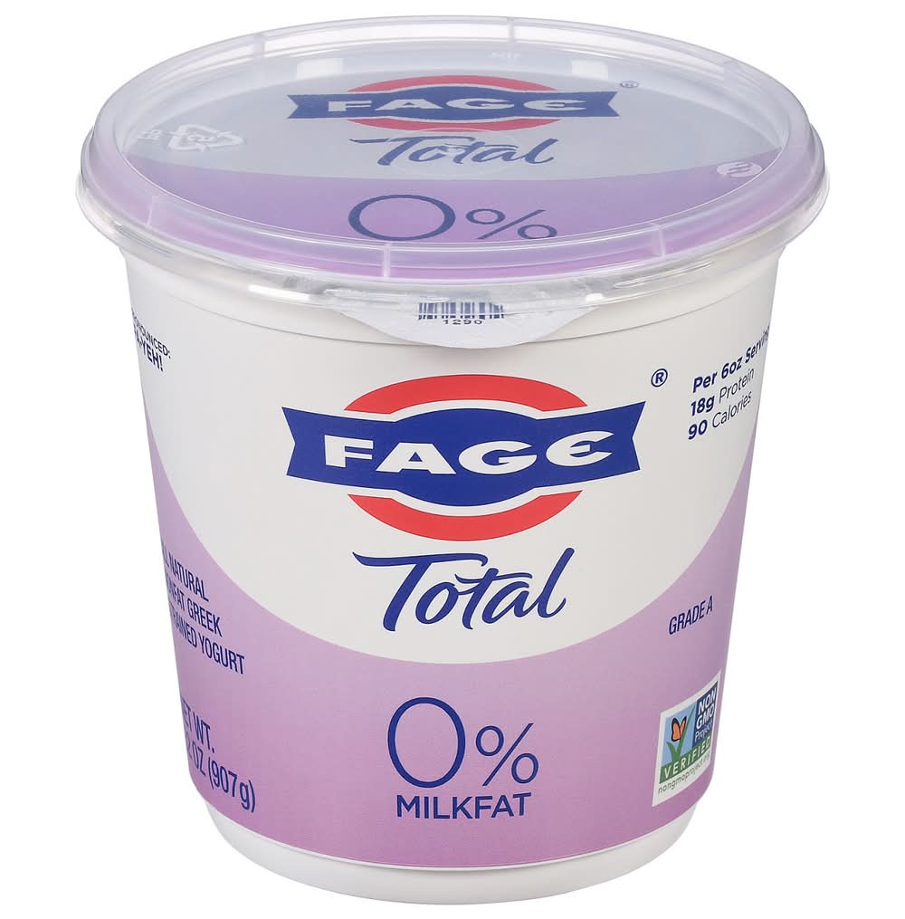 Fage Total Yogurt, Nonfat, Greek, Strained