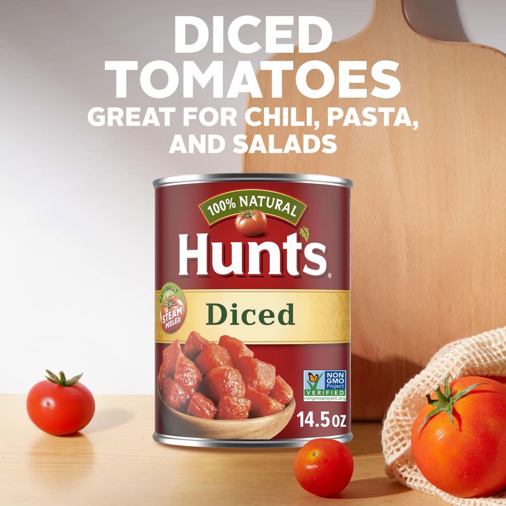 Hunt's 100% Natural Diced Tomatoes (14.5 oz)