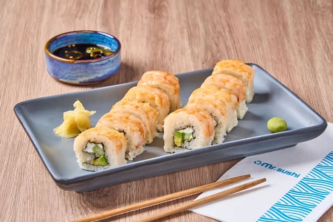 Sushi Ebi Maki - Camarón y Queso Tradicional