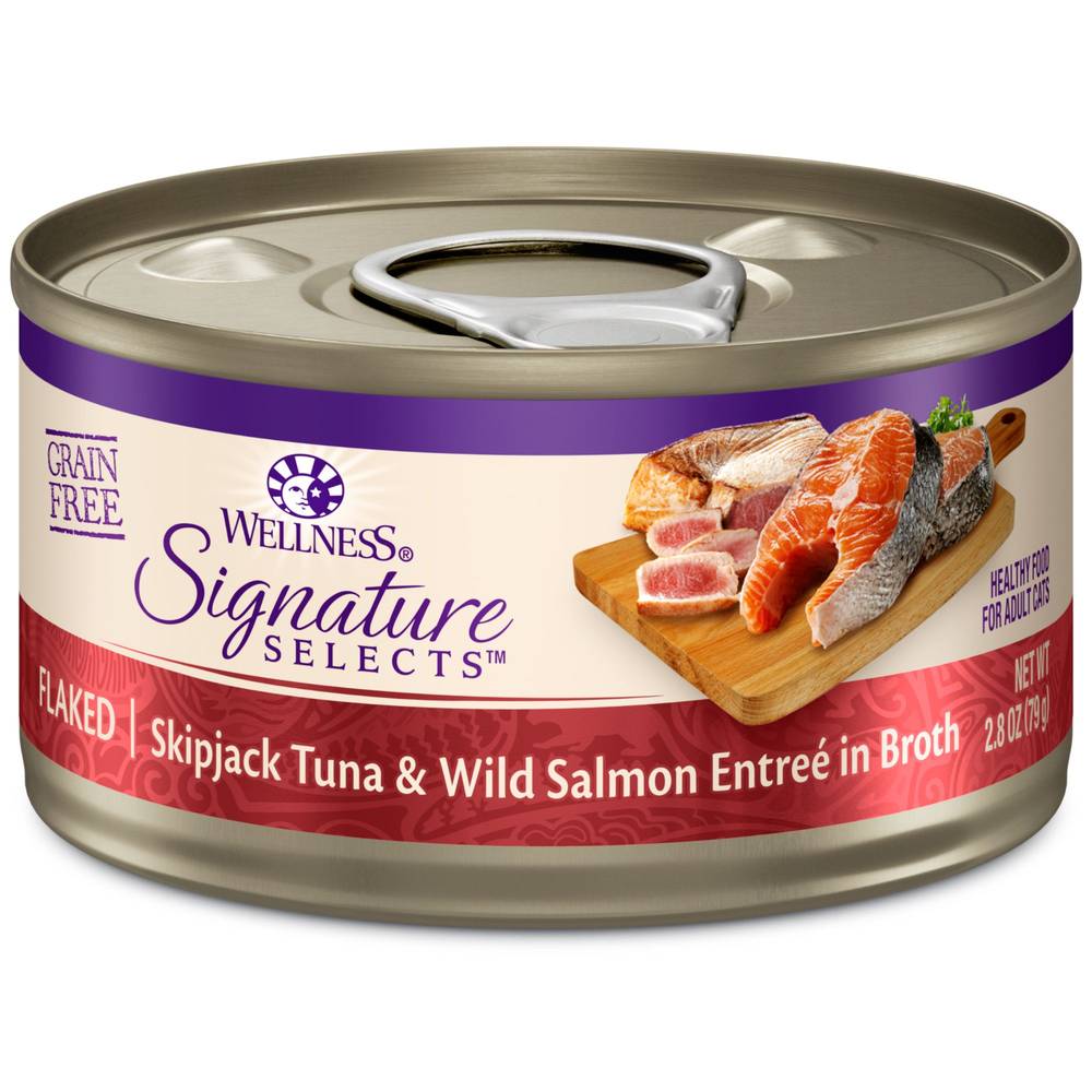Wellness® Signature Selects Cat Food - Natural, Grain Free (Flavor: Tuna & Salmon, Size: 2.8 Oz)