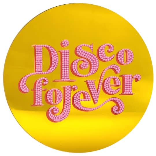 Jonathan Adler x Michaels Disco Forever Diamond Art Wall Décor Kit, 7.75 in
