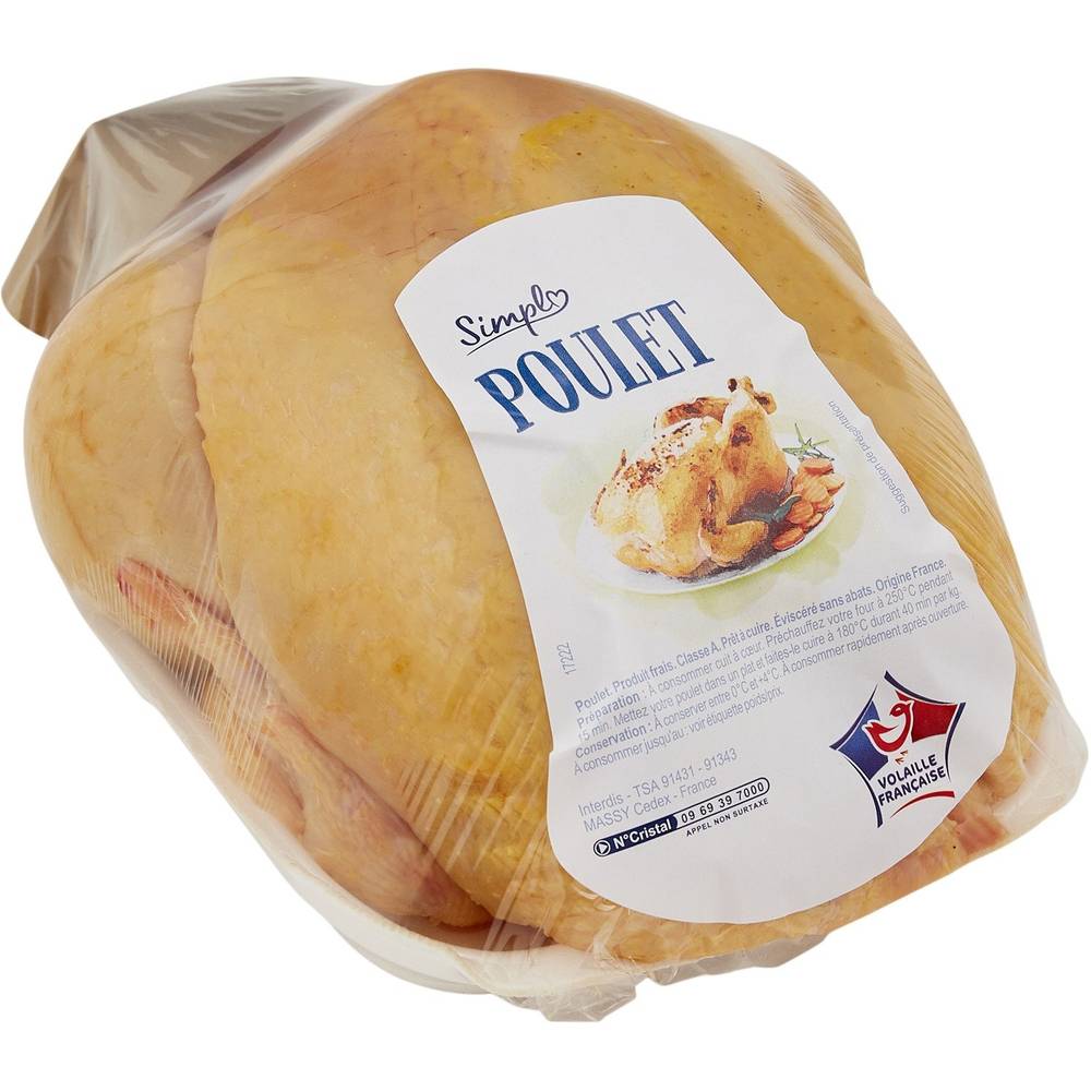 Simpl - Poulet prêt à cuire (1,3kg)