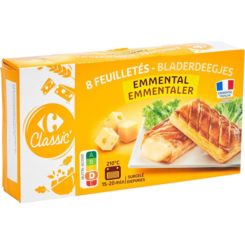 Carrefour Classic' - Feuilletés emmental (8 pièces)