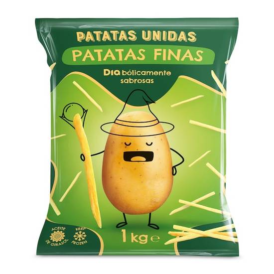 Patatas finas prefritas Patatas Unidas bolsa 1 kg