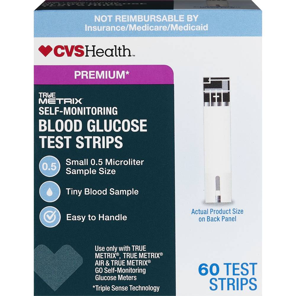 Cvs Health True Metrix Blood Glucose Test Strips (60 ct)