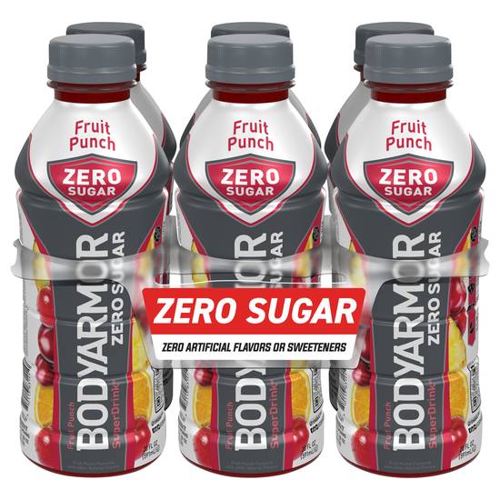 Bodyarmor Zero Sugar Fruit Punch (6 pack, 20 fl oz)