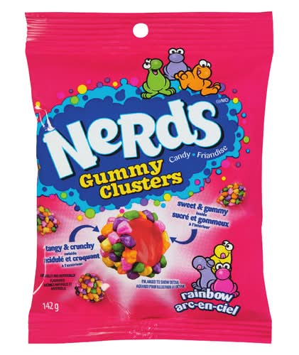 Nerds grappes de bonbons gélifiés - gummy clusters candy (arc-en-ciel)
