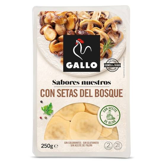 Pasta fresca rellena con setas del bosque Gallo bandeja (250 g)