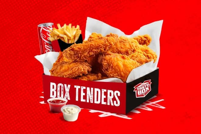 Box Mix Solo 3 Tenders + 4 Wings