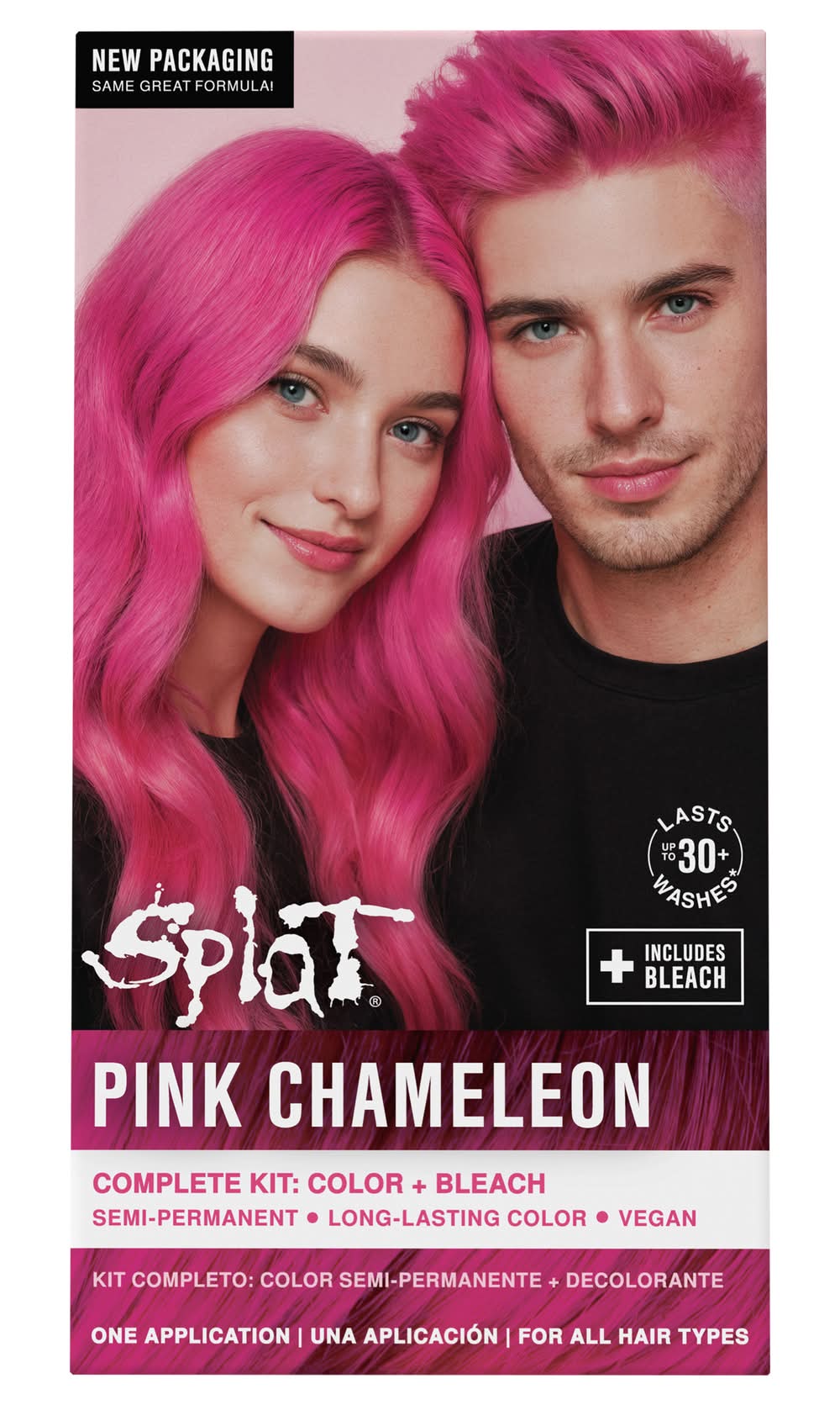 Splat Rebellious Hair Color Complete Kit, Pink Chameleon