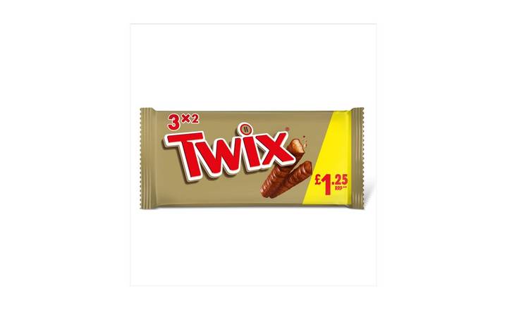 Twix Caramel & Milk Chocolate Fingers Biscuit Snack Bars 3 pack (404921)