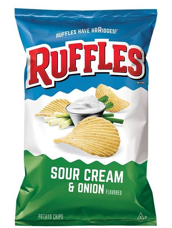 Ruffles Sour Cream & Onion 2 1/2 oz