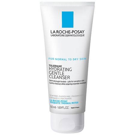 La Roche-Posay Toleriane Face Wash for Sensitive Skin, Oil-Free - 1.69 fl oz